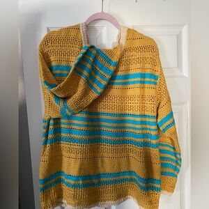 [POL] Loose Weave Oversized Sweater “Blueberry Dream” NWT M